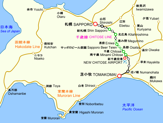 JR Chitose Line - JR千歳線 - Ekinavi